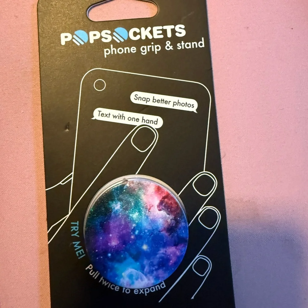 PopSocket Phone Grip & Stand - Cosmic Blue and Purple